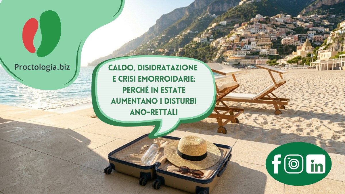 Caldo, disidratazione e crisi emorroidarie: perché in estate aumentano i disturbi ano-rettali
