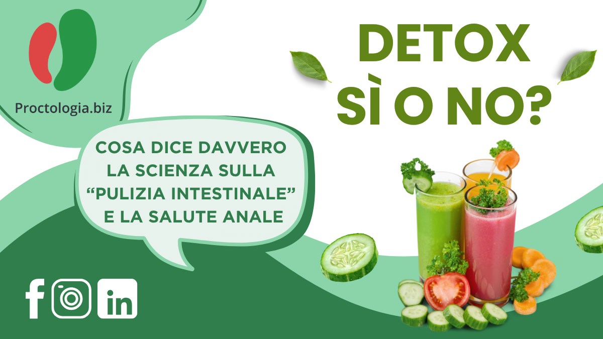 Detox sì o no? Cosa dice davvero la scienza sulla 'pulizia intestinale' e la salute anale
