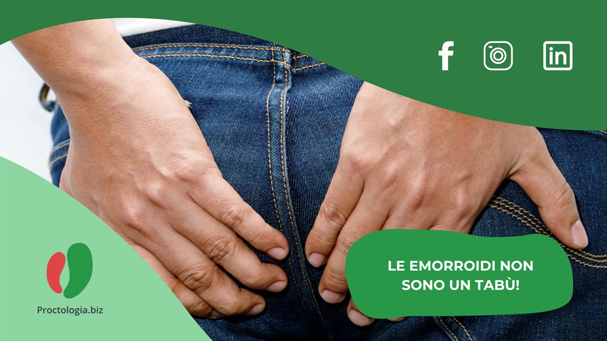 Le emorroidi non sono un tabù