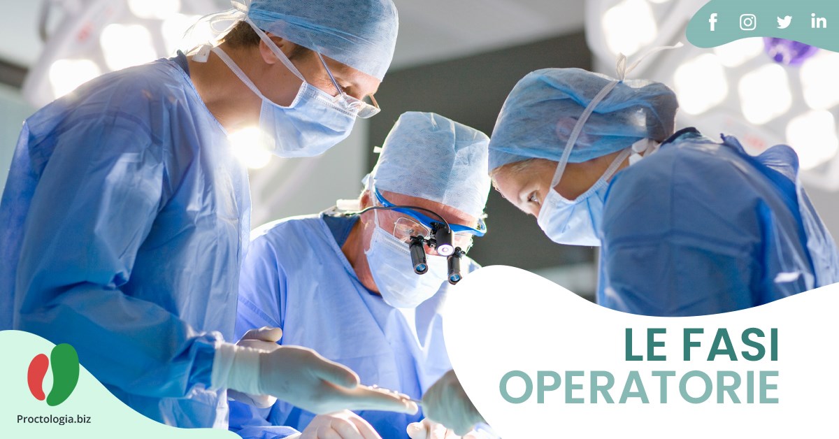 Le fasi pre - intra e post operatoria