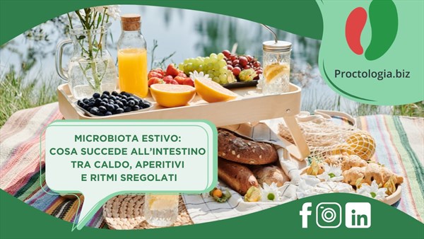 Microbiota estivo: cosa succede all’intestino tra caldo, aperitivi e ritmi sregolati